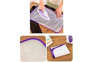 plastific 2 mallas protectoras de malla para planchar, para proteger prendas delicadas, para prensar al vapor en mesa o cama, reflectante al calor, portátil