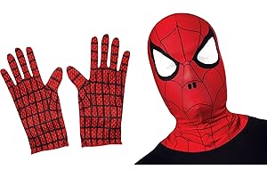 RUBIE'S RUBIES - SPIDER-MAN Officiel - Accessoires Costume Spiderman pour Enfants - Taille Unique - Masque, Cape, Cagoule et Gants ou Top et Masque au Choix - Déguisement Marvel Avengers Officiel
