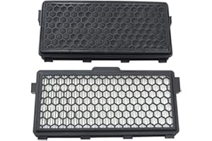 Nabatee SF-HA50 HEPA AirClean Filter Compatible with Miele Compact C1 C2 C3, S4000-S8000 Series – Active Charcoal Cassette Filter Replacement for Vacuum Cleaner – Remove Dust & Odors
