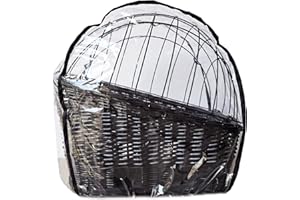 ‎AVEANIT Aveanit Regenhaube Regenschutzhaube für Hundefahrradkörbe, Haustier Hund Katze für fahrradkorb, Schützt Regen und Wind, Transparentes PVC-Vinyl Wasserdicht