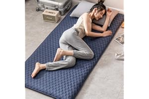 UYASDASFAFGS Japanese Futon Mattress,thicken Floor Tatami Mat Sleeping Pad Foldable Not-slip Anti-bacterial Cushion Double Single Camping Mattresses -d 100x200cm(39x79inch)