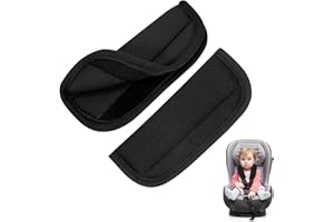 SUNNIFLY Copri Cintura di Sicurezza Auto Bambini, Protezione Cintura Auto per Neonati e Bimbi, Protezione Spalle Morbida e Traspirante con Velcro Regolabile, Adatto a Tutte le Auto, Facile da Pulire