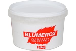 Rayt 884-81 Blumerox Polvere per Interni ed Esterni Cemento Grigio, Calce e Gesso. Altissimo Potere colorante. Pigmenti di Prima qualità. Colore Bianco 01, 1 Unità (Confezione da 1)