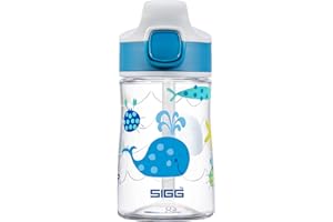 Sigg - Gourde Enfant En Tritan - Miracle - Avec Paille - Étanche - Poids Plume - Sans BPA - Inrayable et Incassable - École & Sport - 0,35L / 0,45L