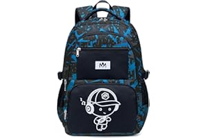 LEDAOU Plecak szkolny, dla chłopców, nastolatków, dziewcząt, tornister szkolny, wodoszczelny, lekki, duży, do szkoły, na prezent