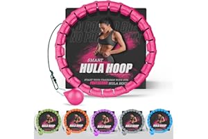 PANKTI Fitness Hula Hoops, Weighted Hula Hoop For Adults 360 Degree Auto-Spinning Ball Massage, Infinity Hoop, Weight Loss Exercise Equipment for Home Use