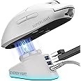 Charger Dock for Logitech Mouse G PRO X SUPERLIGHT 2,G502/G502X/G502X Plus Lightspeed, G703, G903, G PRO Wireless Gaming Mice Charging Station, Replace for Powerplay Wireless Charging System (White)
