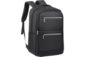 AIPIE Mochila para portátil de 15 litros, bolsa de trabajo pequeña con 12 compartimentos y 1 agujero de carga, mochila de viaje de negocios para hombres y mujeres, repelente al agua, mochila escolar