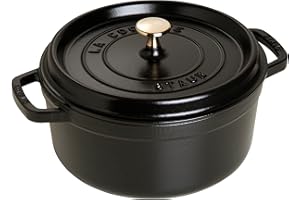 STAUB La Cocotte Casseruola tonda, 6.7 L, Ghisa, Nero, 28 cm