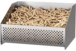 Xtsuen Panier à granulés pour poêle à pellets, 30 x 25 x 17 cm, 2,3 kg, dans un poêle à bois ou dans une cheminée ouverte, un basket à pellets.