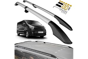 CHROMEMASTER | Compatibles avec Renault Trafic 3 Short L1 2014+ | Les Barres de Toit | Conçus pour Le Montage de Barres de Toit, de Coffres de Toit ou de Porte-vélos | Structure en Aluminium Durable