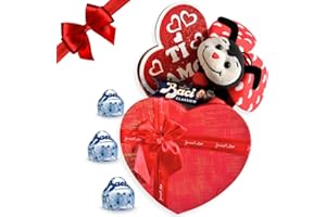 NARAMAKI Regalo San Valentino - Festa della Donna 2025 - Cuore Cioccolato - Baci Perugina 37,5gr + Scatola a Cuore + Cuore in Legno Con Scritta 18 cm + Coccinella (BACI PERUGINA)