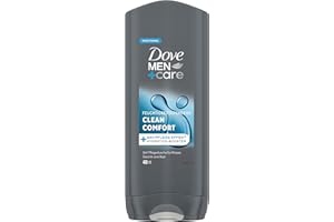 Dove Men+Care Żel pod prysznic 3 w 1 Clean Comfort do kąpieli, do ciała, twarzy i włosów, z 24-godzinnym efektem pielęgnacji, 6 x 400 ml