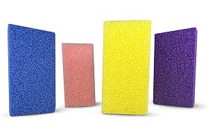 BYCO Piedi Pietra pomice - 4 pezzi Cura dei piedi Callus Pietra esfoliante Piedi Pelle dura Rimuovi pedicure Scrubber per la Rimozione della Pelle Morta