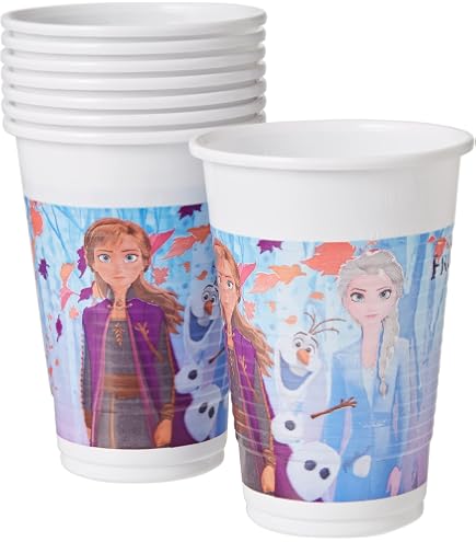 20 Serviettes En Papier Frozen 2 - 33x33 Cm - Multicolores - Pour Fête D'Enfant
