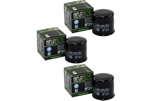 Oljefilter set 3 stycken Hiflo HF204 för Arctic Cat Kawasa ki