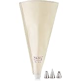 HAZEL Piping Bags with Nozzles Set | Big Size 35 cm 3 Nozzles Reusable Cake Icing Bag | Piping Bags for Cake Decoration Items