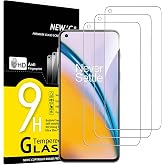 NEW'C Screen Protector for OnePlus Nord 2 5G/Nord 2T 5G | Set of 3, HD Clear, Tempered Glass, 9H Hardness, Anti-Scratch, Bubb