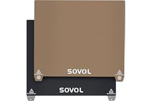 Sovol Magnetic Flexible Steel Plate Heated Bed with Build Surface Sticker Sheet for Sovol SV01/SV01 Pro/ SV02 3D Printer, 255 x 300mm