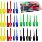 RUNCCI-YUN 30Pcs Mini Test Hook Probe Spring Clip,Multimeter Wire Lead Test Hook Clip Electronic Mini Test Probe Set, Probe G