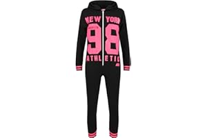 A2Z4KIDS A2Z 4 Kids Kinder Unisex Mädchen Jungen New York 86 Athletic Aufdruck - Cotton Onesie N Y Black & Pink 11-12