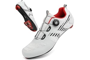 VNANV Chaussures De Cyclisme Chaussure VTT Route Homme Dames Chaussure Cyclisme Homme Route Chaussures de vélo Route avec Crampons antidérapants pour Le Cyclismer