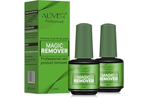 PEPHUCA 2 sztuki Magic Gel zmywacz do paznokci, usuń żel do paznokci w ciągu 3-5 minut, szybki i łatwy zmywacz do paznokci żelowych, 0,5 oz