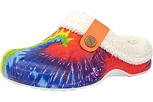 ChayChax Femme Hiver Sabots Fourrées Homme Pantoufles Chaud Peluche Chaussons Maison Imperméables Chaussures de Jardin Intérieur et Extérieur