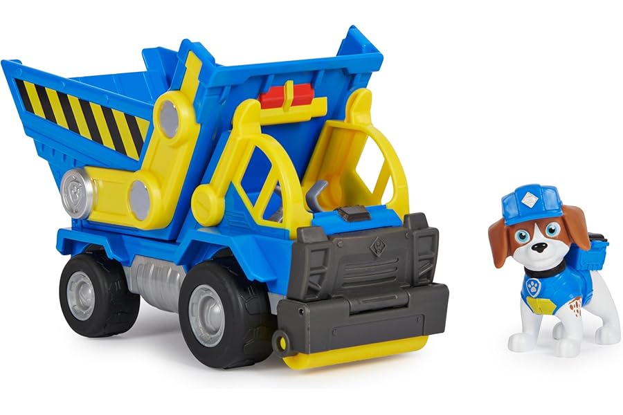 Rubble & Crew, Wheeler’s Dump Truck Toy with Movable Parts and a Collectible Action Figure, Kids’ Toys for Ages 3 and Up