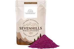 ‎SEVENHILLS WHOLEFOODS Sevenhills Wholefoods Bio-Pitaya-Pulver 100 g | Rote Drachenfrucht | Gefriergetrocknet | Hochkonzentriert | für Smoothies, Säfte und natürliche rosa Farbe