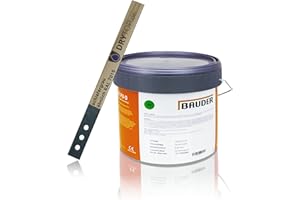 DIFFUTEC BAUDER® LIQUITEC PU Detail - 1-komponentiges, lösemittelfreies PU Flüssigkunststoff-System für Details und Anschlüsse inkl. Rührholz (6,0 kg/Eimer - Farbe: schiefergrau ca. RAL 7015)