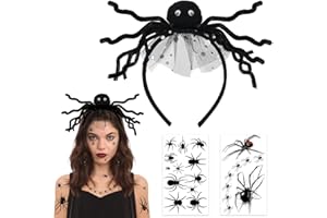 CAPANEUS Décorations cheveux Halloween Carnaval, Accessoire de costume d'Halloween, Serre-tête Halloween