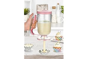 ATI MÜZIK Pancake Cup Cake Batter Dispenser Separator Waffle Mix Maker 900ml 30ozEasy to Operate Easy to Clean, DIY Cake Dough Pastry Handheld Kitchen Baking Tool