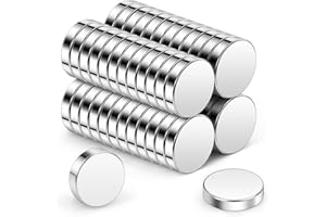 Wukong Mini imanes de neodimio, 5x1mm | 50 Piezas imanes Pequeño Pero Fuerte para Nevera, Oficina, Impresora 3D, maqueta y Proyecto DIY