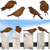 Rostiges Eichhörnchen Garten Deko - Metall Gartenstecker Wetterfest Für Baumstumpf & Rasen