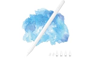 MoKo Stylus Pen para Pantalla Táctil Android,Tablet Pen para Samsung Galaxy Tab A9+/Xiaomi/Lenovo/Huawei/Vivo y Otros Smartphone y Tablet Android,Stylus de Punta Fina Activo Universal Recargab, Blanco