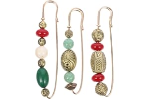 ifundom 3 Pièces Vintage Perlé Broche Rétro Broche du Sein Alliage Épingles De Sûreté Broches pour Cardigan Chandail Corsage Femmes Vêtements Décoration