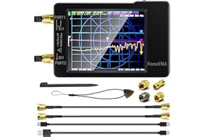 AURSINC Nanovna-H Analyseur réseau vectoriel 10 kHz - 1,5 GHz HF VHF UHF Analyseur d'antenne Mesure des paramètres S, Rapport d'onde Stationnaire de Tension, Retard, Table de Smith Version REV3.5