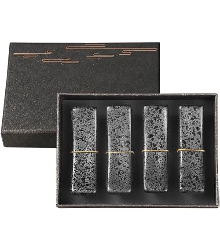 6 Porte-Baguettes En Céramique Japonaise - Formes Carrée Et Ronde - Décoratifs Pour Cuisine, Restaurant, Table