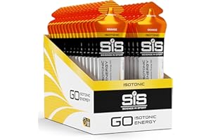 ‎SCIENCE IN SPORT Science in Sport GO Isotonic Energy Gel 30 x 60ml Orange, Vegan - Isotonische Formulierung mit 22g Kohlenhydrate, Guter Energielieferant, Optimale Alternative für isotonische Getränke