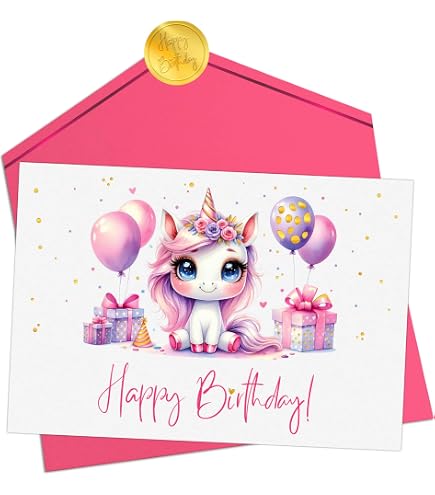 Biglietto Di Auguri Di Compleanno Per 2 Anni – Edition Seidel Con Busta – Design Esclusivo Per Bambina (G3373 SW023)