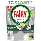 FAIRY Platinum Bulaşık Makinesi Deterjanı Kaps&uuml;l&uuml;/Tableti 49 Yıkama