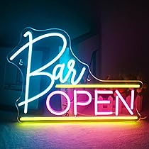 SIGNSHIP Open Neon Sign LED Sign Yes! WE Are Open Neon Signs For Wall Decor Yellow Pink Blue Open Neon Light Sign Light Up Sign For Bar Restaurant Hotel Shop Club Decor