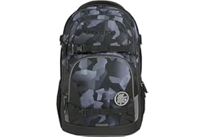 coocazoo Schulrucksack Porter, ergonomischer & anpassbarer Tornister, höhen- & größenverstellbar, mit Brustgurt & Hüftgurt, leicht & individuell, ab der 3. Klasse