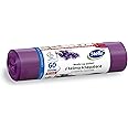 Stella 009909 Bin Liners with Drawstring, 60 L, Pack of 10, Lavender Fragrance, Rubbish Bag, Rubbish Bag, Rubbish Bags for Household Rubbish Office, Made of LDPE Film, Made from Regranules, Colour: