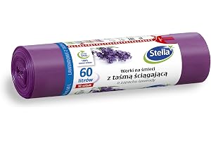 Stella pack 009909 Soppåsar, Violett, 60 l x 10 stycken