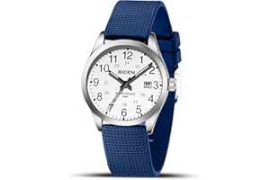 LN LENQIN Orologio Uomo Orologio Analogico al Quarzo da Uomo Orologio Impermeabile 30M Orologio Polso da Uomo Casual da Uomo d'affari di Moda Con Cinturino in Silicone Luminoso Con Data