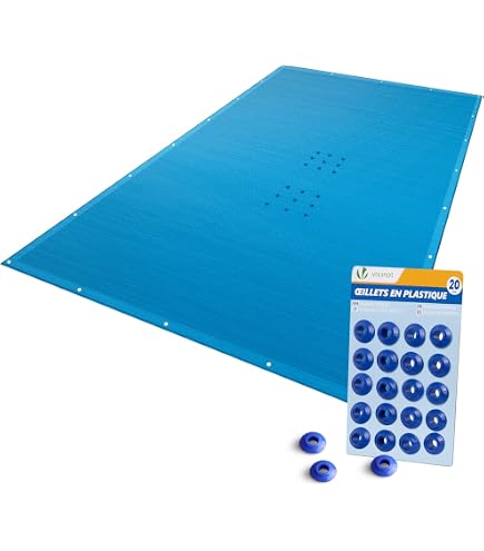 Crediri Copertura per piscina quadrata, parasole per piscina, orlo