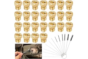 Pilikoll 25 Pezzi Set Getto Principale Carburatore M5 con Aghi di Pulizia 55-115 M5 Getti Carburatore Kit Getto Principale Carburatore Ugelli Carburatore m5 per Dellorto SHA PHBG Carburatore