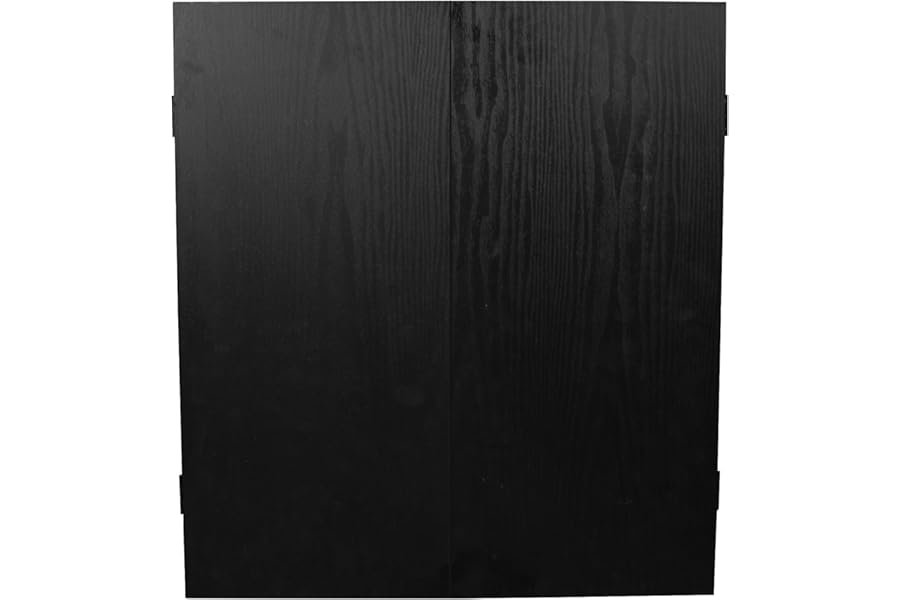 RUTHLESS Dart Board Cabinet | Professional Heavy Duty Square Black Dartboard Storage